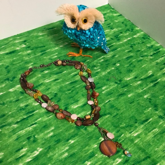 🌺NEW ITEM🌺925 SILVER CLASP ART GLASS NECKLACE - Picture 4 of 13